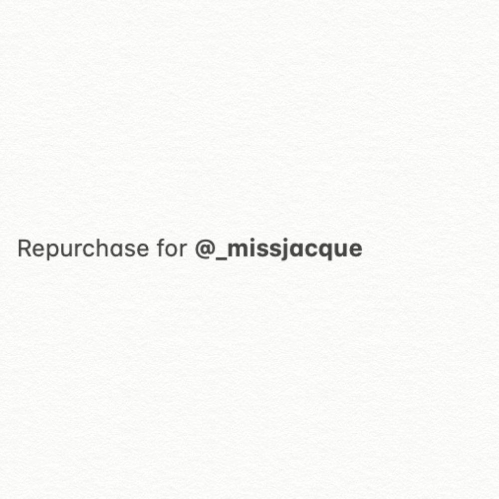 Repurchase For @_missjacque - image 1